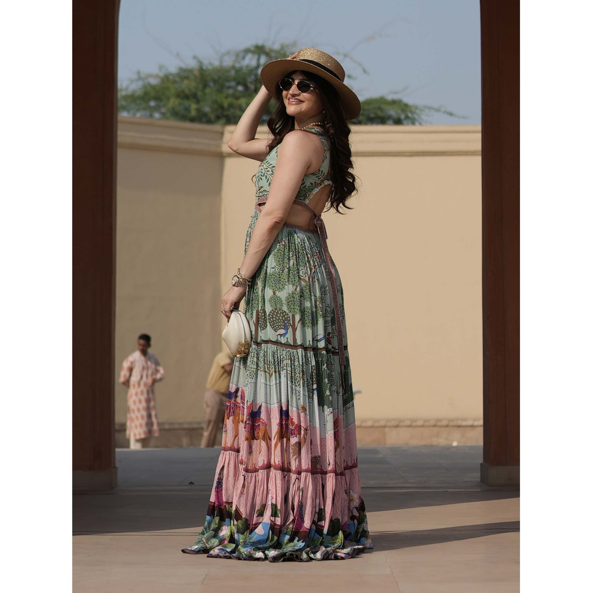 Embroidered Maxi Dress