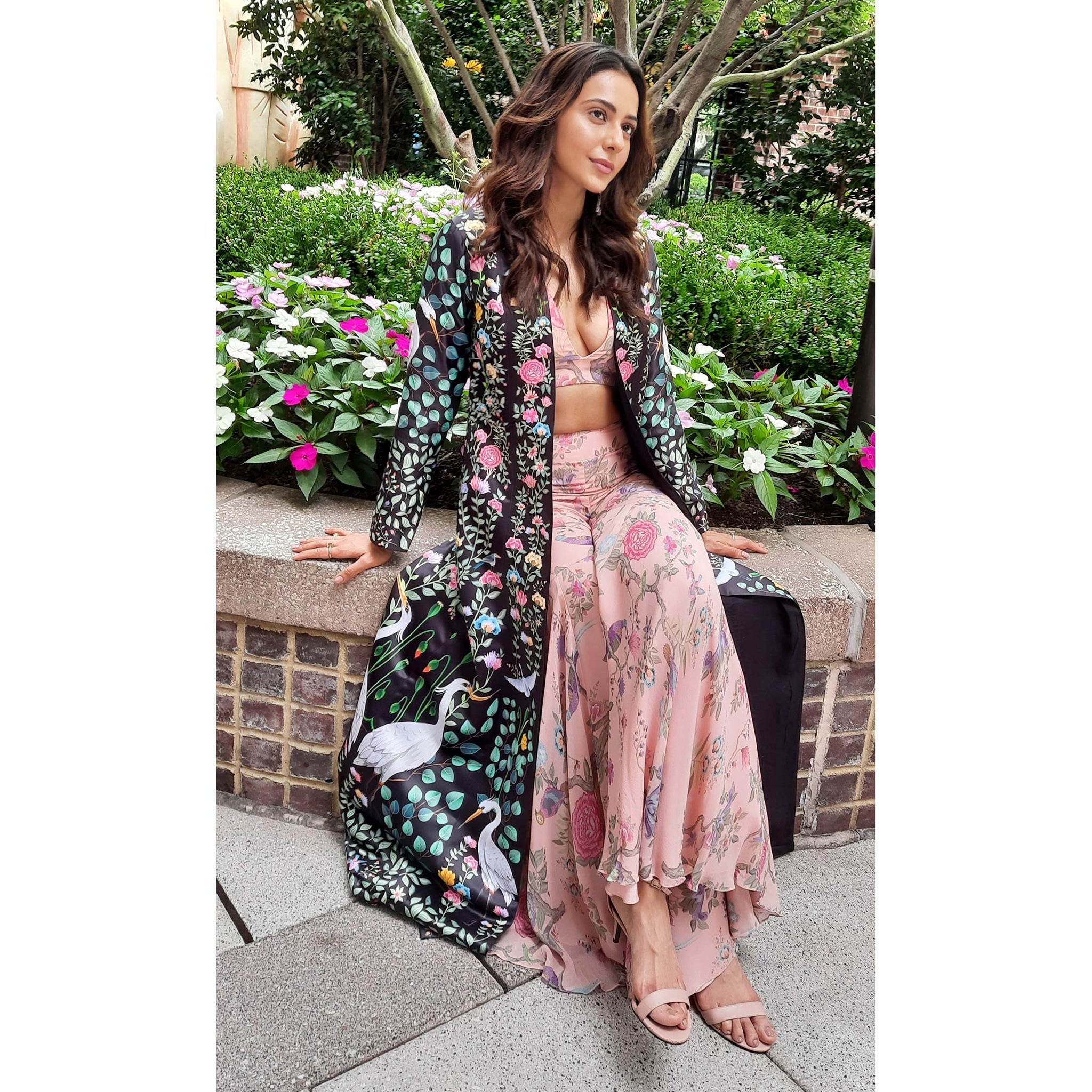 Statement Print Jacket Set